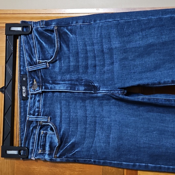 Just Black High-Rise Raw Hem Flare Jeans - Picture 5 of 12